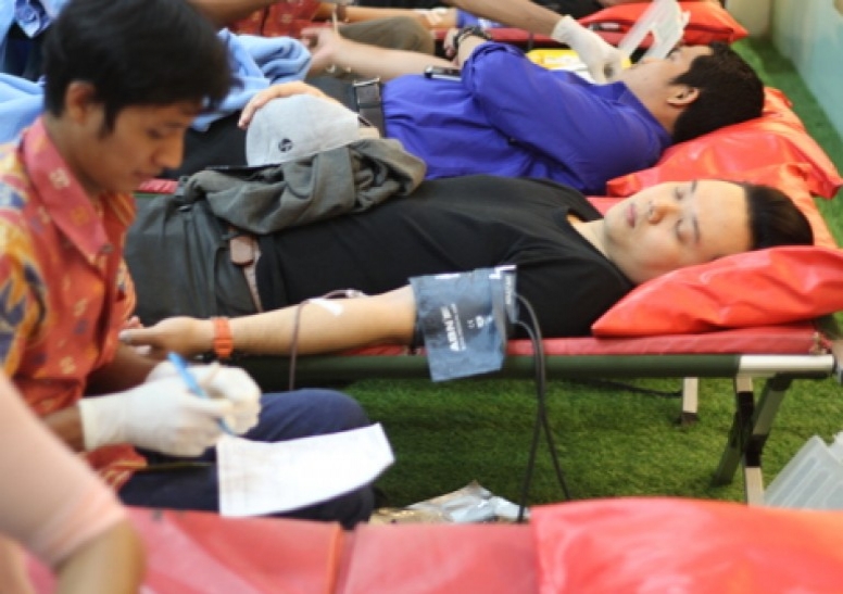 Kegiatan Donor Darah pada Event Festival Jakarta Great Sale - 2