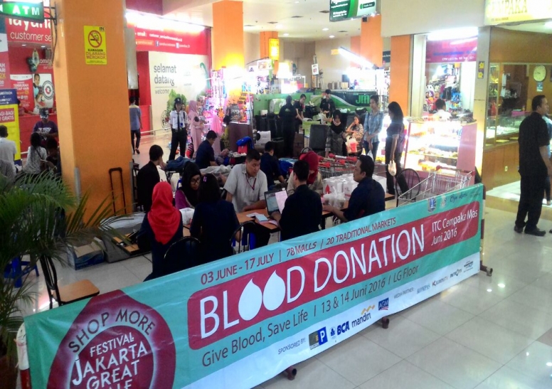 Kegiatan Donor Darah pada Event Festival Jakarta Great Sale - 7